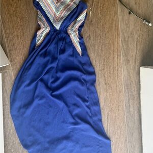 Elegant Blue Maxi Dress